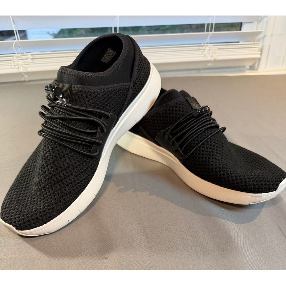 FitFlop Uberknit Black Slip On Sneakers Women US 8.5 Athleisure Walking Shoes
